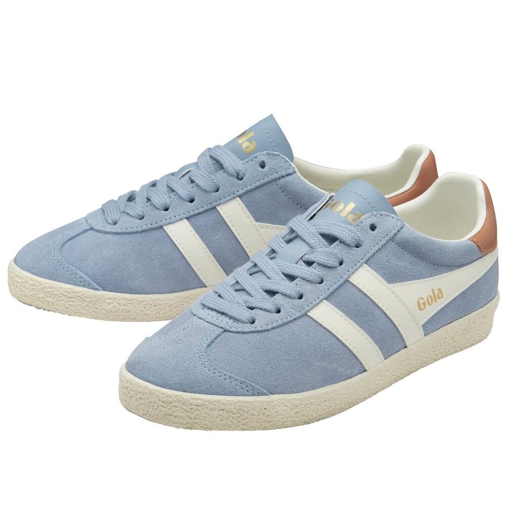 Gola Classics Medallist Sneakers Air/Off White/ Terracotta Suede Women's Size 7 - Picture 3 of 10
